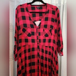 Red Buffalo Plaid Dress